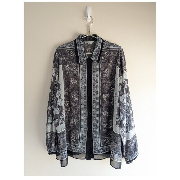 Bianca Nygard Boho print button down blouse - Picture 1 of 8
